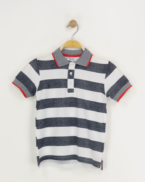Picture of YF553 BOYS HIGH QUALITY COTTON STRIPED POLOSHIRT